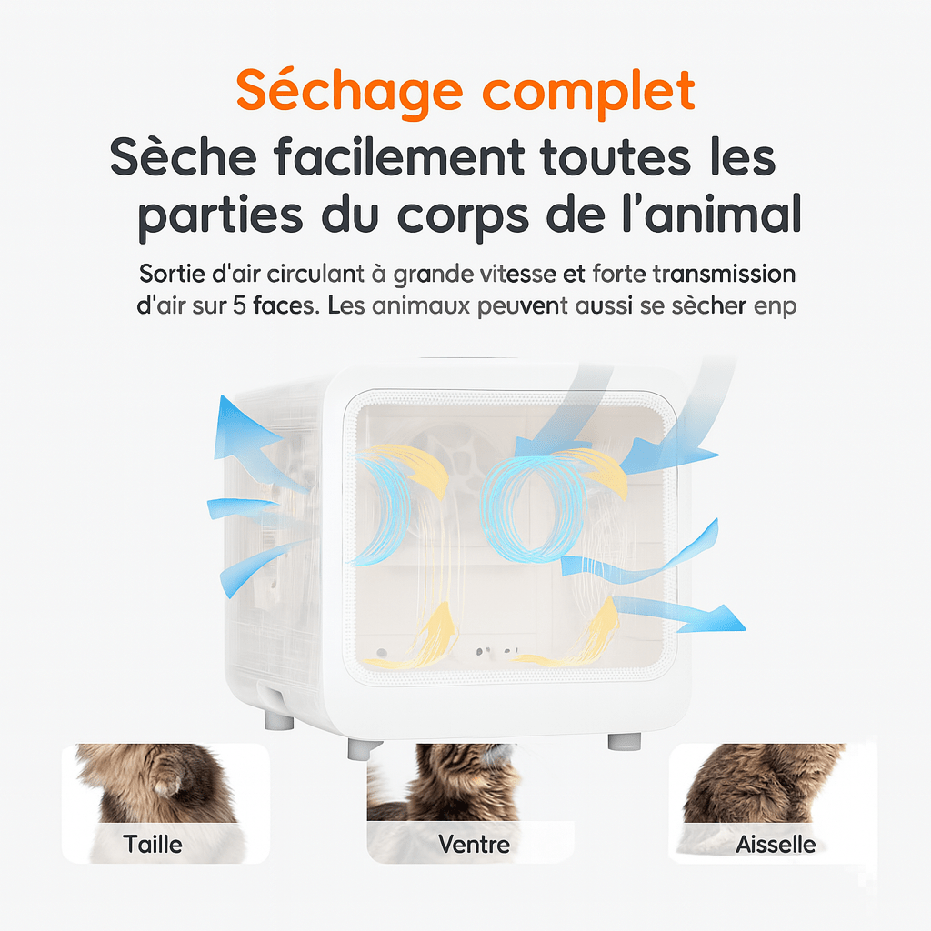 DryCat Y - 2 | Séchoir automatique pour chat - Autofélin
